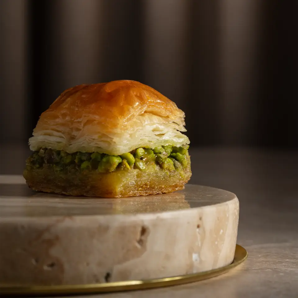 Fıstıklı Kuru Baklava Hediyelik Kutu - Büyük Boy 1000 gr
