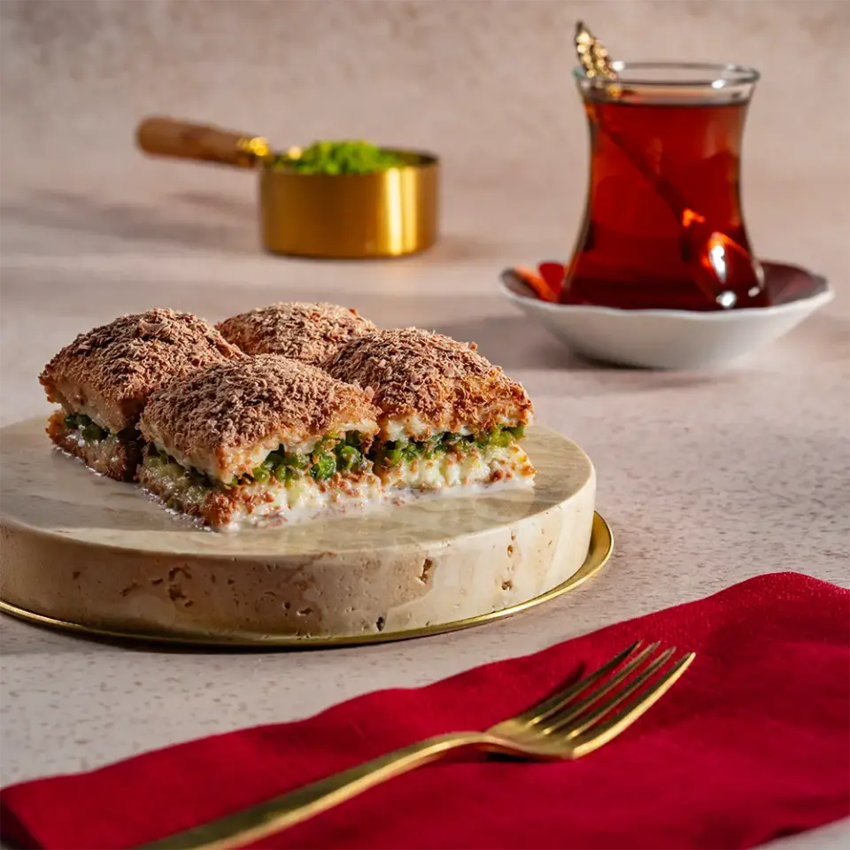 Fıstıklı Çikolatalı Soğuk Baklava