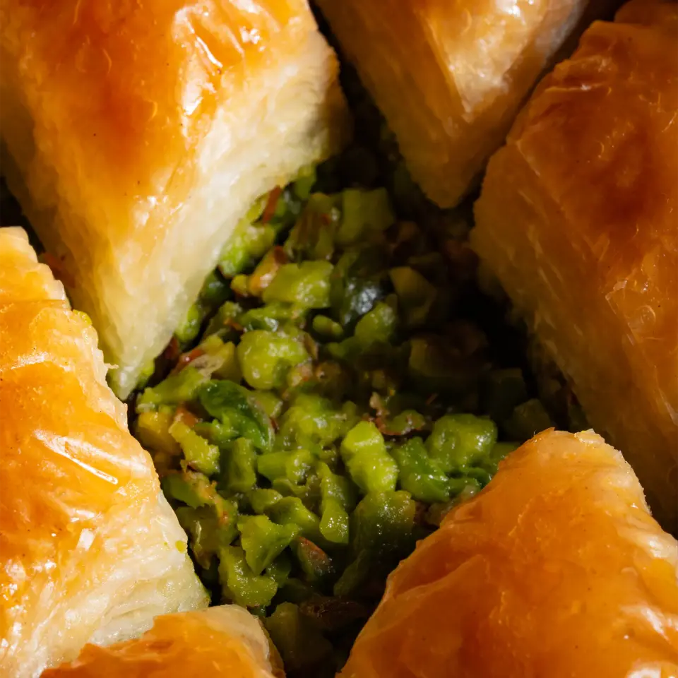 Şekersiz Fıstıklı Baklava Standart Kutu - Orta Boy