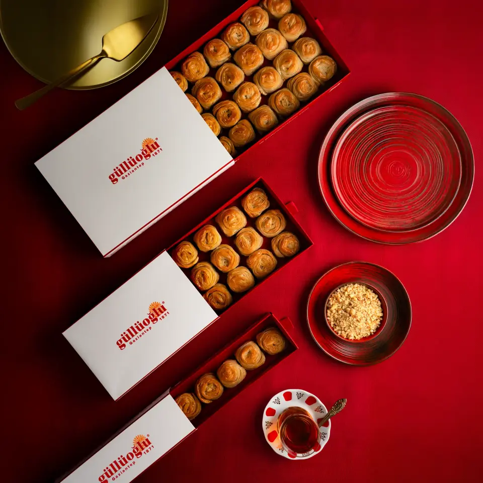 Cevizli Gül Baklava Standart Kutu - Orta Boy (500 gr)