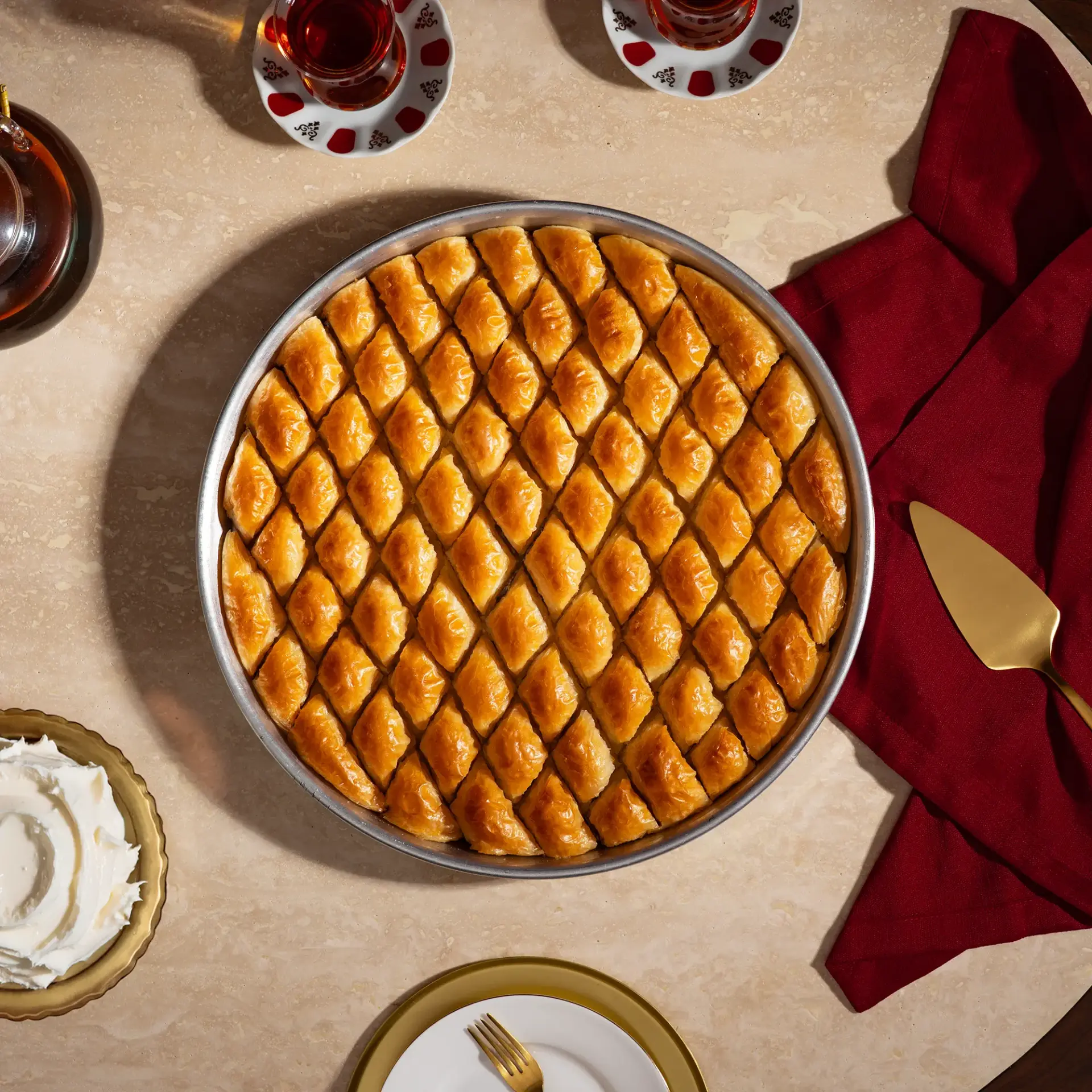 Kaymaklı Baklava Tepsi
